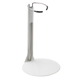 upvolcora Adjustable Dolls Stands Display Holder, 8" to 12" Dolls or Action Figures Shelf, Waist is 2 to 2.5 inches Wide, 5.5 to 9 inches Around (1, White)