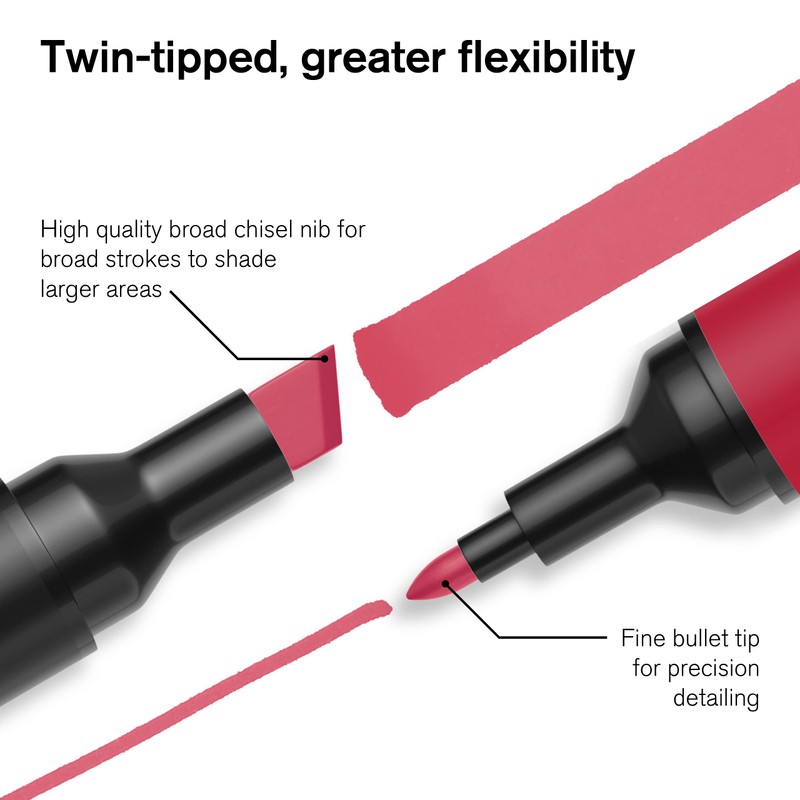 Winsor & Newton, Promarker, Black & Blender, Set of 6,