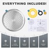 ALEASHA High Pressure Rain Shower Head, 6 Inch 1.8GPM Fixed