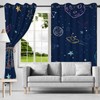 Kzzfqxb Outer Space Galaxy Blackout Curtains Boys Kids Cartoon Universe
