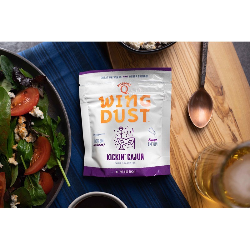 Kosmos Q Kickin’ Cajun Wing Dust, Spicy Creole Chicken Wing