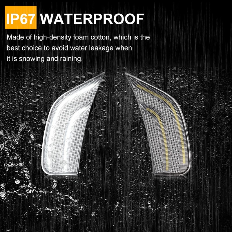 Clear Lens LED Side Marker Lamp Replacement For 2021-2024 Yukon/Yukon