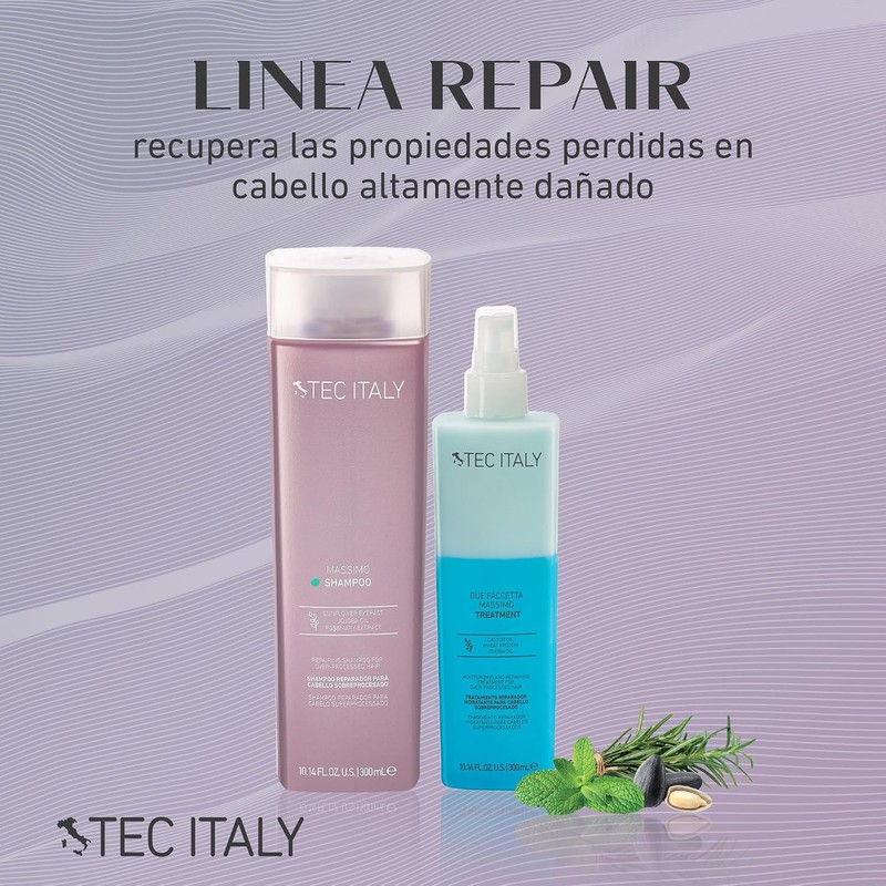 TEC ITALY Due Faccetta Massimo Tratamiento para Cabello Decolorado 300