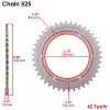 Suzuki Drive Chain & Sprockets Kit for Suzuki DR650SE 1996