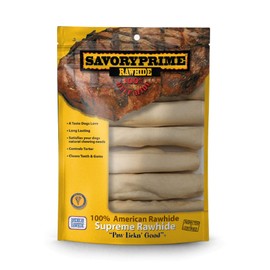 Savory Prime 990 White Supreme Retriever Roll Dog Treats, 6 Pack