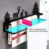 CuteHook Double Towel Bar Wall Mounted with Cute Deer Pattern