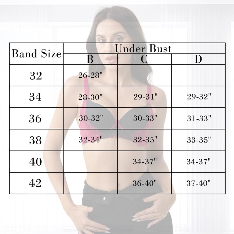 YooMee - Conjunto de brasier con aros para mujer, conjunto