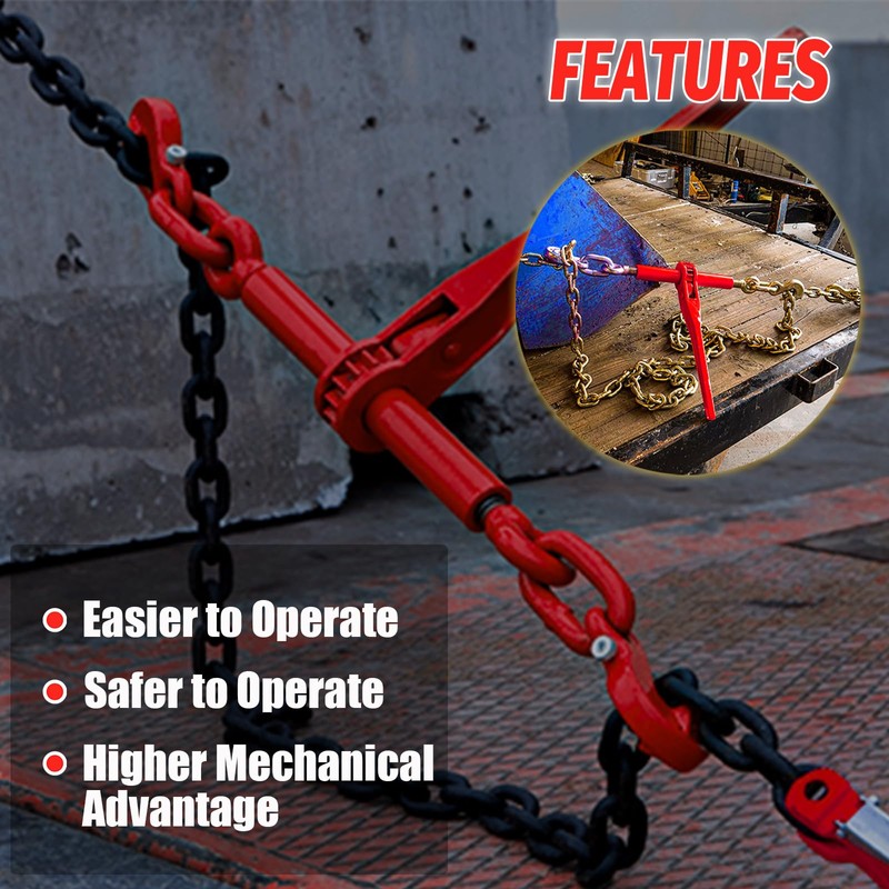 Ratchet Chain Binders 3/8'' - 1/2‘’, Load Binder with G70