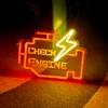 Check Engine neon sign Auto Room Garage Repair Shop Home