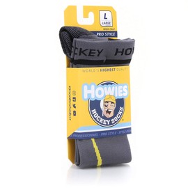 Howies Hockey Pro Style - Calcetín de skate, Gris, L (Mens 10-13)