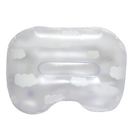 Relax Bath Pillow, Cloud Pattern, Suction Cup Included, Made in Japan