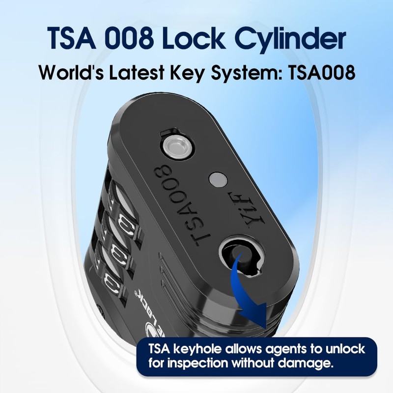 SURE LOCK TSA Locks for Luggage, TSA Approved Luggage Locks