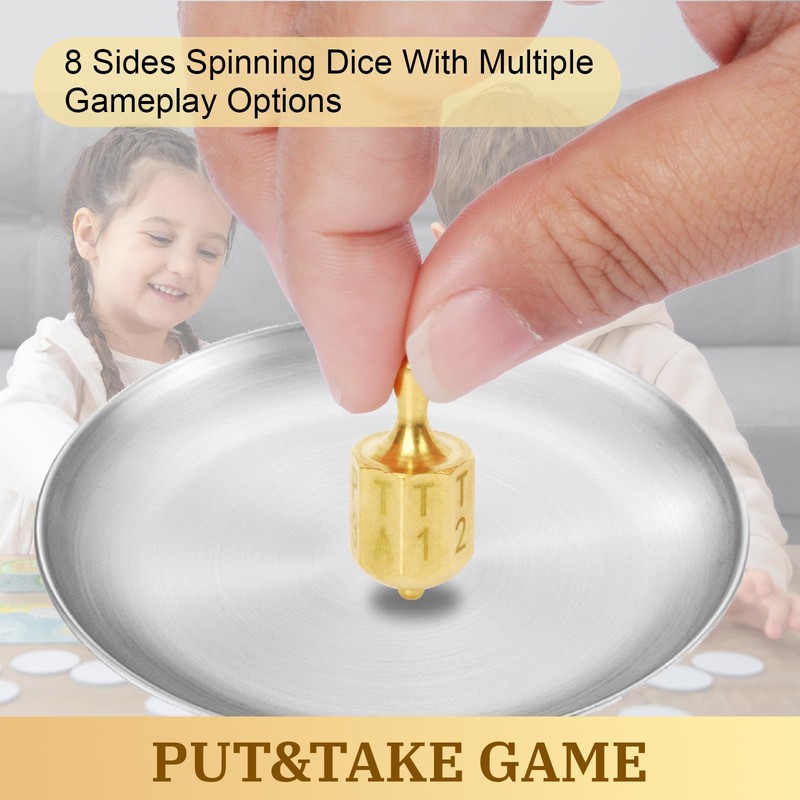 AFZZ Put and Take Spinner Game - Solid Brass Game