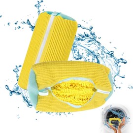 YeaHapiday 2PCS Shoe Washing Machine Bag, Shoe Laundry Bag with Zipper Hook for Shoes, Trainer Washing Machine Bag, Reusable Shoe Washing Bag Laundry Bag for Washing Machine Travel Storage