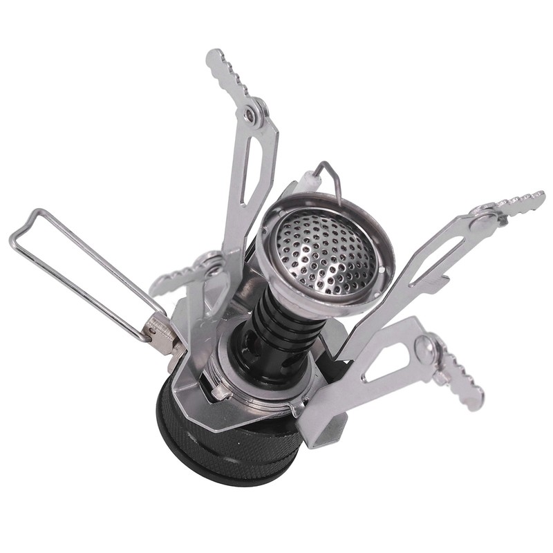 Backpacking Stove High Temperature Resistance Lightweight Foldable Gas Stove Adjustable