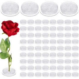 Waydress 2 Pieces Plastic Flower Frog Flower Pins Floral Frog Clear Flower Frogs for Arrangements Vase Japanese Floral Arrangement for Plant Decoration, Summer Activity, Wedding Decoration