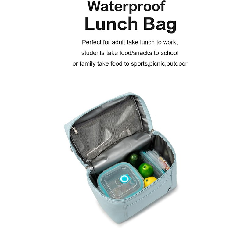 NOL Natural Organic Lifestyle Insulated Lunch Bags for Women Cooler