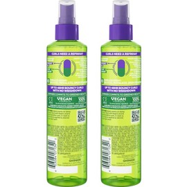 Garnier Garnier Fructis Curl Refresher Reviving Water Spray, Sulfate Free, 8.5 Fl Oz, 2 Count (Packaging May Vary)