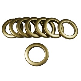 Home Sewing Depot #15 Plastic Grommet, 1 7/8" ID, 8 Sets, Matte Brass