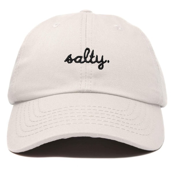 DALIX Salty Embroidered Cotton Beach Baseball Cap Adjustable Dad Hat