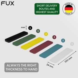 FUX 300 Pcs. Packers Set 100mm x 24mm x 1-6mm, Plastic Packers and shims, Plastic Glazing Packers, Window Packers, Plastic shims, Plastic spacers Packers