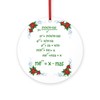 CafePress Christmas Math Round 4" MDF Holiday Ornament