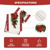 Red Christmas Table Runner 183 x 33cm, Christmas Table Runner