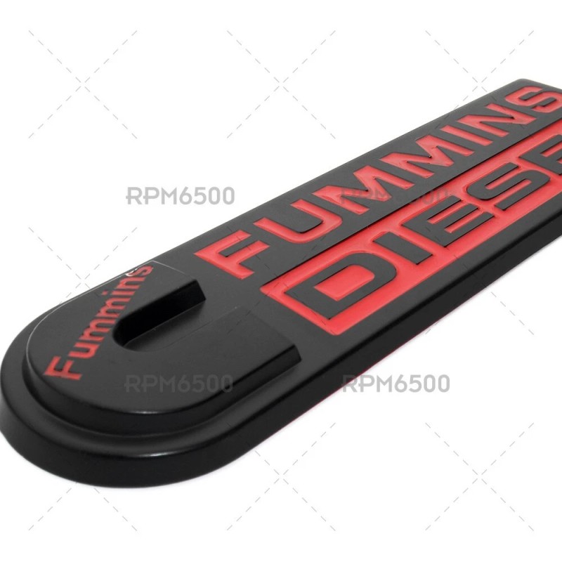 RPM6500 2PCS CUMMINS FUMMINS DIESEL FENDER DOOR TAILGATE BADGE EMBLEM