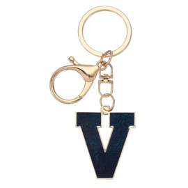 PATIKIL Letter Keyring A-Z, Car Key Fob, Bag Pendant, Women's Key Ring, Letter Pendant for Bags, Keys, Purses, Handbags, School Bags, Deep blue