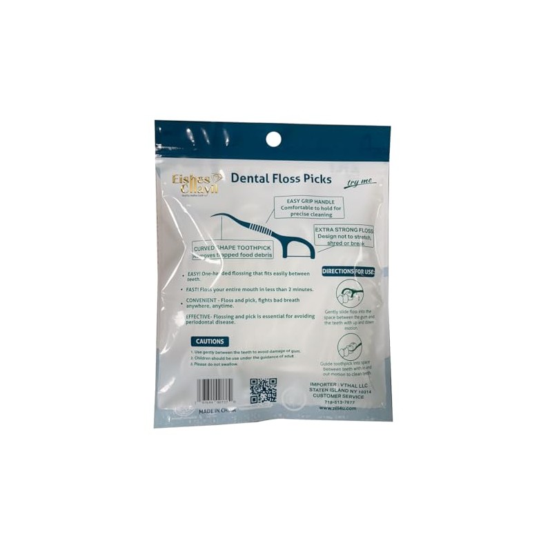 Unflavored & Unwaxed Dental Floss 100 Ct. Kosher Passover by