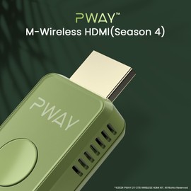 Smart Wireless HDMI Transmitter and Receiver, Wireless HDMI -1080P HD Output Wireless HDMI Extender Support 2.4/5GHz Dual Band Smart Handovers