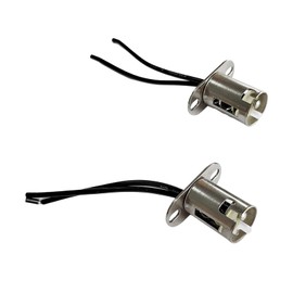 Augeny 2PCS Car Light Bulb Socket, BAY15D LED Bulb Light Lamp Socket Adapter, 1157 Light Bulb Socket Holder with Wire Connector, Automotive LED Bulb Socket for Car Truck (Short Bracket)