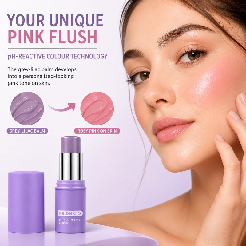 pH-Adjusting Cream Blush Stick, Multi-Use Cheek & Lip Tint