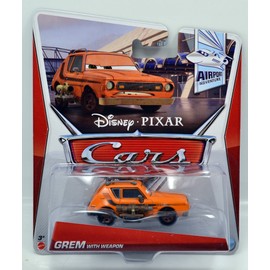 Cars 2 Airport Adventure Grem with Weapon 1:55 Scale Die Cast Vehicle
