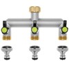QWORK® Distributore acqua di rubinetto a 3 vie, sdoppiatore rubinetto