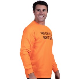 Ann Arbor T-shirt Co. This is My Deer Hunting Shirt | Funny Hunter Blaze Orange Safety Clothes T-Shirt-(Adult,XL)