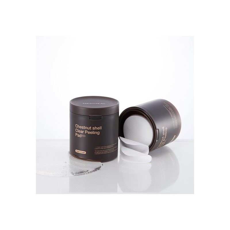 Mediheal Chestnut Peel Exfoliating Smooth Texture Pads 60 Sheets /