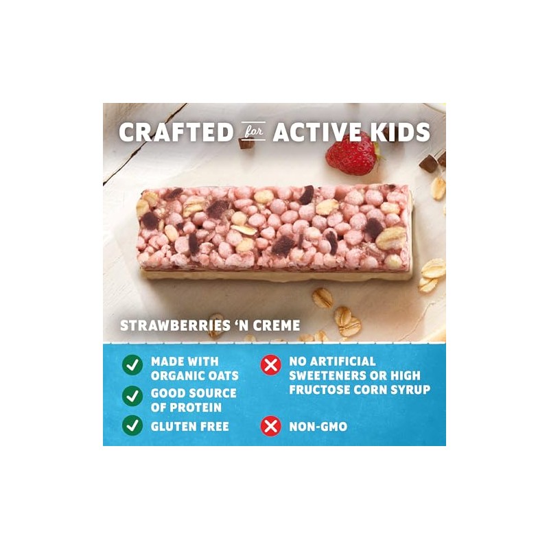 Zbar Protein Strawberries 'N Creme Crispy Snack Bars