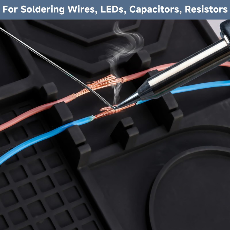VECO-T Silicone Soldering Mat with Soldering Stand, 20x14 Inch ESD