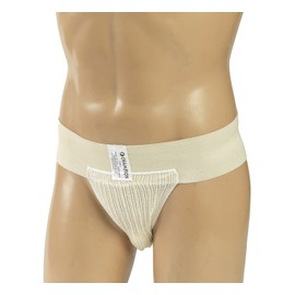CHAMPION Sports Supporter Elastic Waist Breathable Pouch, Beige, Small