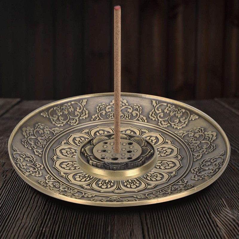 Crisis Bronze Round Incense Holder
