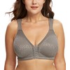 DotVol Jacquard Back Support Posture Bra Women's Full Figure Front