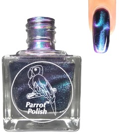 Parrot Polish Chantilly Cat Magnetic Multichrome Nail Lacquer Purple/Black/Blue