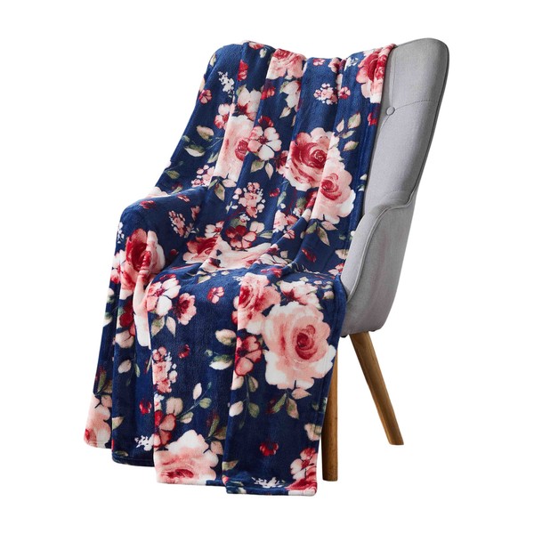 Serafina Home Throw Blanket: Velvelty Soft, Durable Fleece Accent for