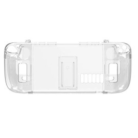 2 in 1 Crystal Clear Protective Back Case Shell  for Steam Deck Game Console d