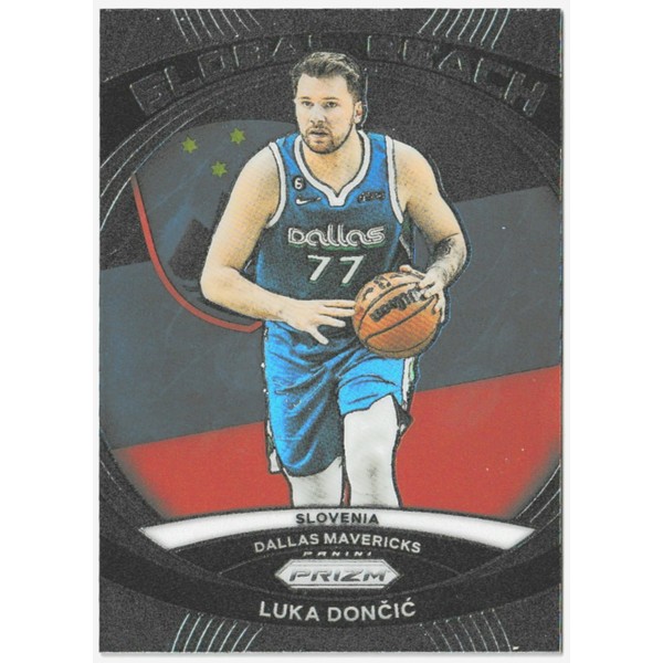 2023-24 Panini Prizm Basketball Global Reach Luka Doncic Mavericks Card
