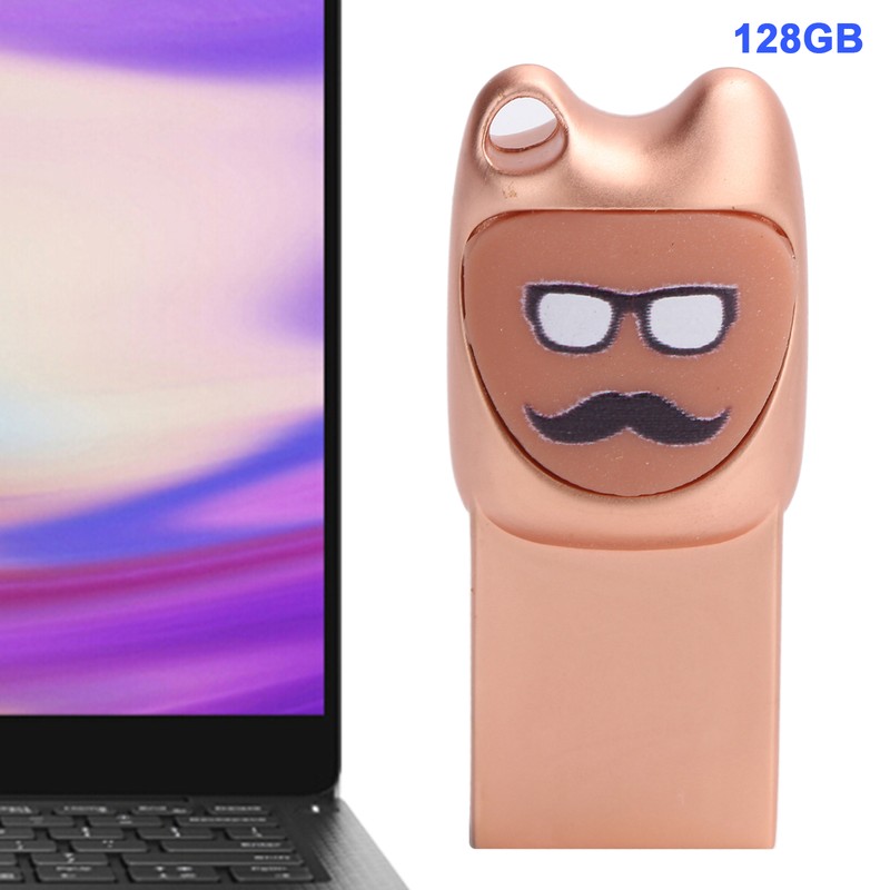 U Disk Cartoon Moustache Pattern USB Flash Drive Computer Data