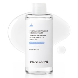 caraseoul Protease Revitalizing Moisture Toner - Korean Facial Toner with Beta-Glucan & Singgreen, PH Skin Neutral, Soothing for Sensitive Skin, Vegan, 200 ml