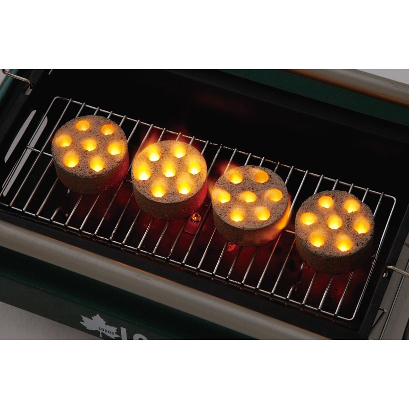 Logos Solid Kindling Eco-Coconut Logos Mini Round Stove 4 Eco