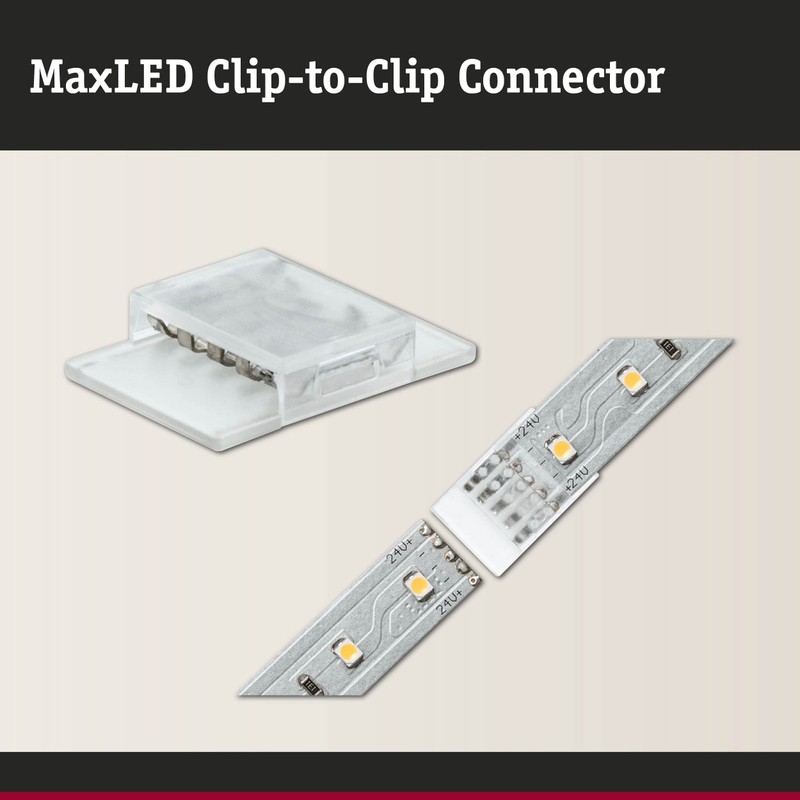 Paulmann CLIP-TO-CLIP CONNECTOR MAXLED 2ER TRANSP